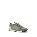 Gray Calf Leather Bos Taurus Sneakers