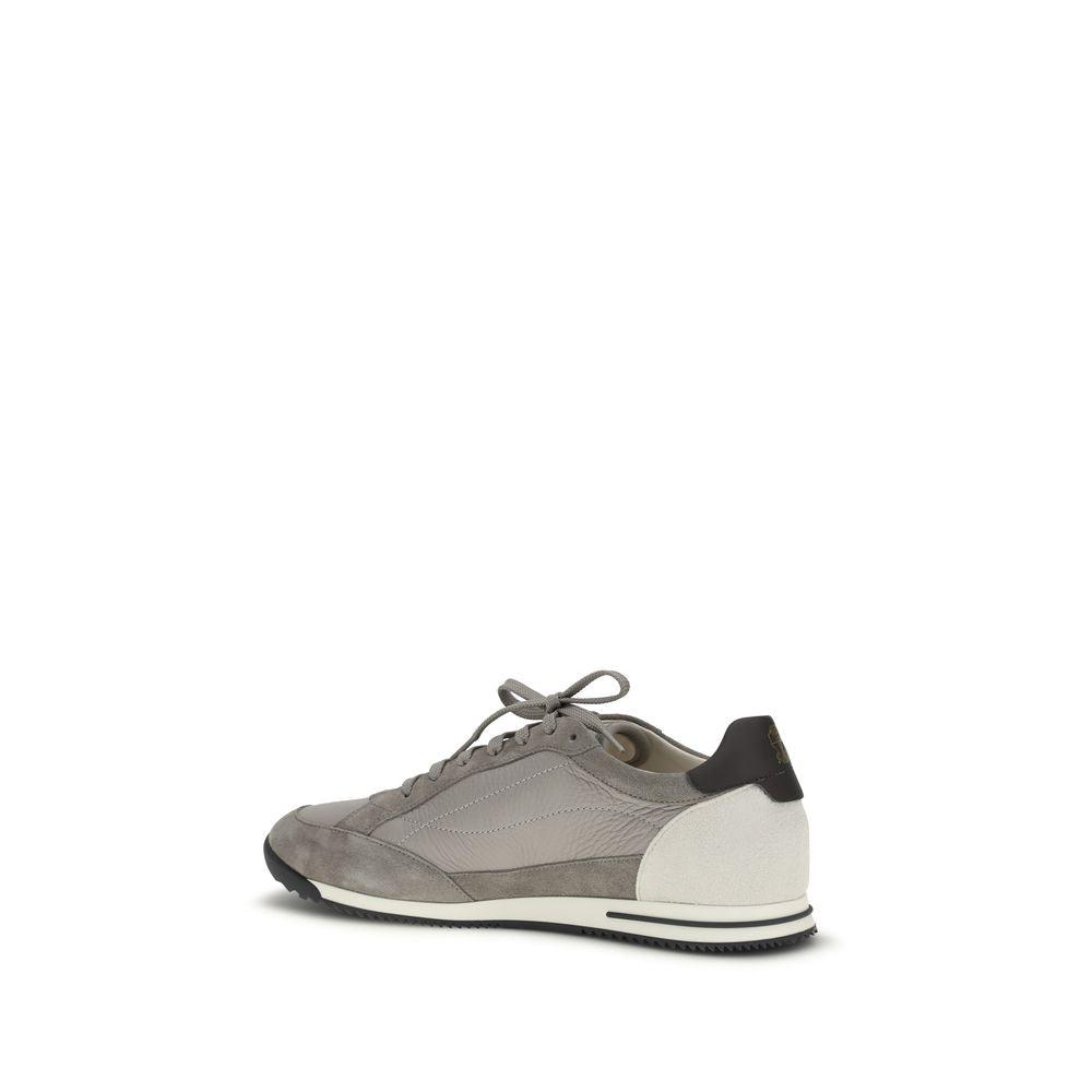 Gray Calf Leather Bos Taurus Sneakers