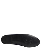 Navy Blue Satin DG Logo Dress Loafers Shoes