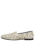White Velvet Embroidered Dress Loafers Shoes