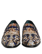Multicolor Embroidered Sequin Loafers Shoes