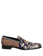 Multicolor Embroidered Sequin Loafers Shoes