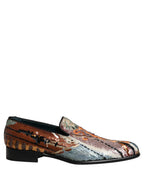 Multicolor Embroidered Sequin Loafers Shoes