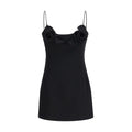 Black Wool Oves Aries Casual Dress