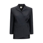 Black Wool Oves Aries Full-Length Jacket