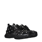 Black Fabric Sneakers