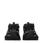 Black Fabric Sneakers