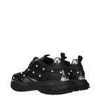 Black Fabric Sneakers