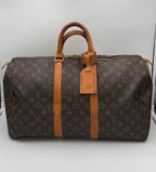 LOUIS VUITTON KEEPALL 45 Monogram Handbag