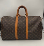 LOUIS VUITTON KEEPALL 45 Monogram Handbag