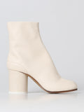White Leather Ankle Boots