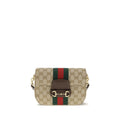 Beige Fabric Shoulder Bag