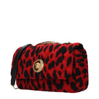Red Wool Shoulder Bag