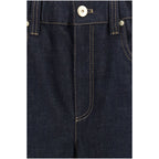 Blue Cotton Jeans Denim