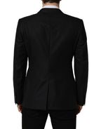 Black Wool Single Breasted Men Blazer Jacket