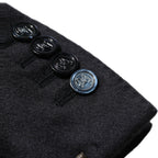 Blue Cashmere Single Breasted Blazer Jacket