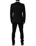 Black Wool Single Breasted Blazer Jacket