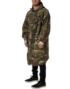 Multicolor Camouflage Hooded Coat Jacket