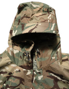 Multicolor Camouflage Hooded Coat Jacket