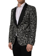 Black Crystal Embellished Coat Blazer Jacket