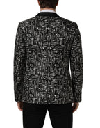 Black Crystal Embellished Coat Blazer Jacket