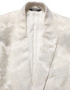 Off White Floral Single Breasted Men Jacket