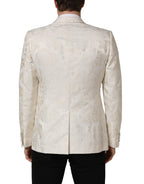 Off White Floral Single Breasted Men Jacket
