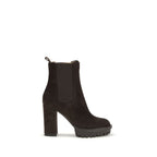 Brown Calf Leather Bos Taurus Ankle Boots