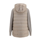 Gray Polyester Full-Length Jacket