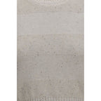 Beige Cotton Sleeveles Sweater