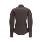 Brown Cotton Dress Shirt