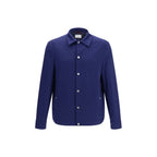 Blue Cashmere Full-Length Jacket