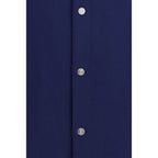Blue Cashmere Full-Length Jacket