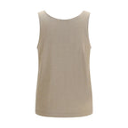 Beige Cashmere Tank Tops