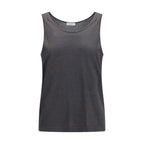 Gray Cashmere Tank Tops