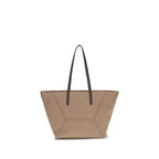 Beige Cotton Shoulder Bag
