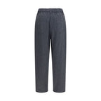 Gray Wool Oves Aries Casual Pants