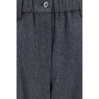 Gray Wool Oves Aries Casual Pants