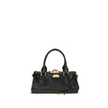 Black Buffalo Leather Shoulder Bag