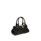 Black Buffalo Leather Shoulder Bag