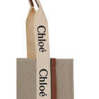 Beige Linen Handbag