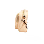 Burberry Small Branded Peach Pink Grainy Leather Camera Crossbody Bag