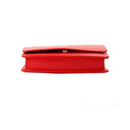Burberry Hampshire Small Red Embossed Logo Smooth Leather Crossbody Bag