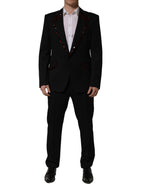 Black Crystal Embellished 2 Piece Suit