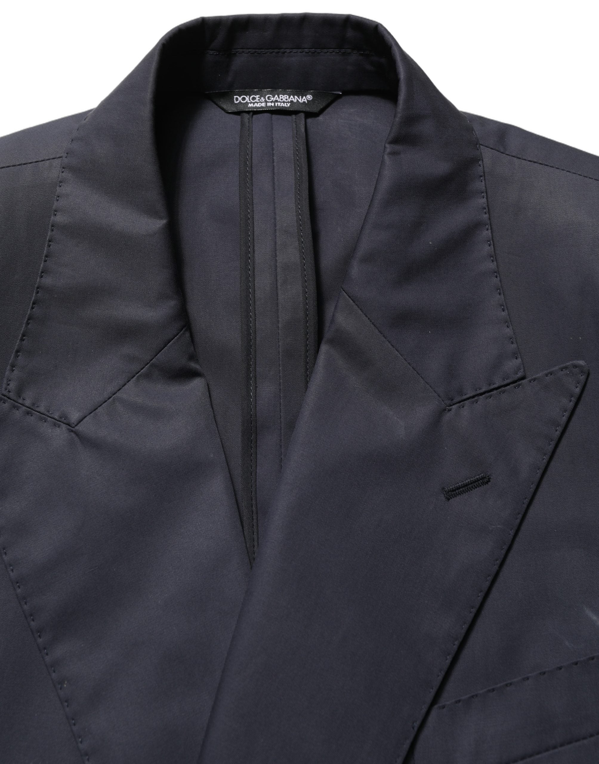 Blue Cotton Slim Fit Formal 2 Piece Men Suit
