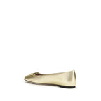 Gold Napa Leather / Calf Bos Taurus Ballet Flats