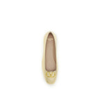 Gold Napa Leather / Calf Bos Taurus Ballet Flats