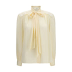 Beige Polyester Blouse
