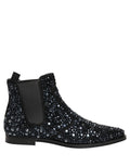 Black Embellished Chelsea Ankle Boots Shoes