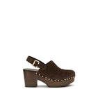 Brown Calf Leather Bos Taurus Clogs